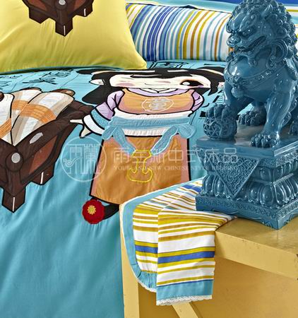 雨蘭國學系列床品開啟孩子啟蒙教育之門