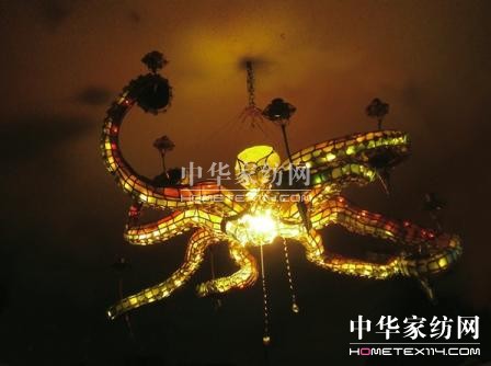 章魚彩色玻璃吊燈