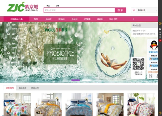 2016年南通市企業(yè)融合創(chuàng)新示范培育工程專家組考察紫羅蘭“紫京城OTO電商平臺”